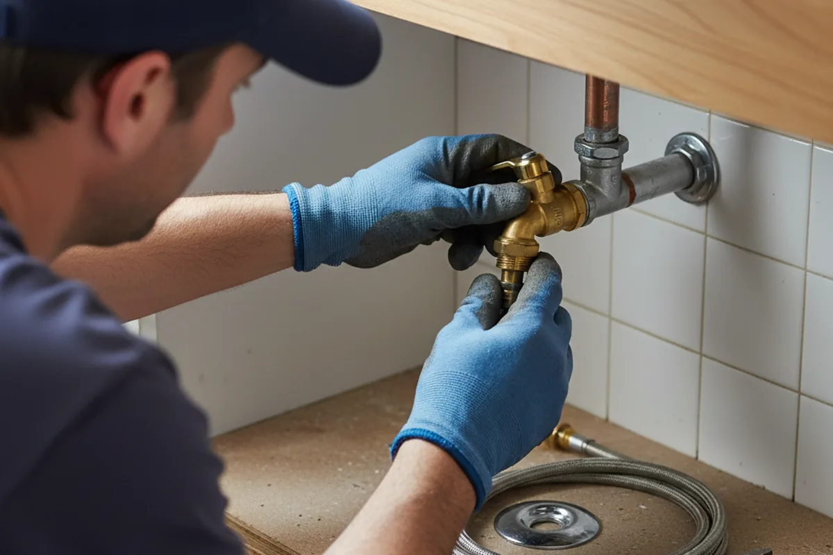 Shutoff valve and fitting work during Repiping in Ama
